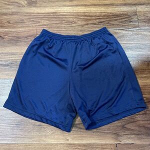 Fitness Gear Mesh Shorts  Blue Stretch Running Workout Polyester Men Size Medium